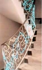 Beispiel eines dekorierten Treppengel�nders - interior stairway decoration